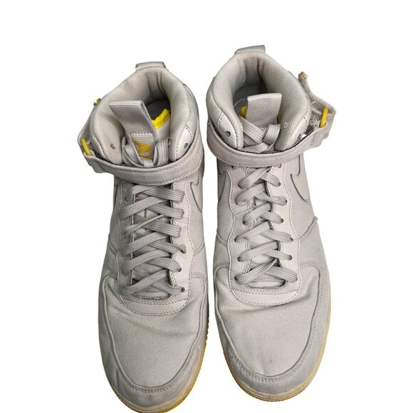 Nike Air Force 1 High-Top Sneakers Light Bone Beige Yellow Sole Mens US 11 C67 - Picture 2 of 11
